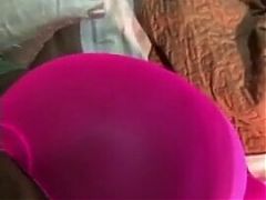 Ebony thick and curvy stepmom fucks stepson in her pink tight leggings p1 